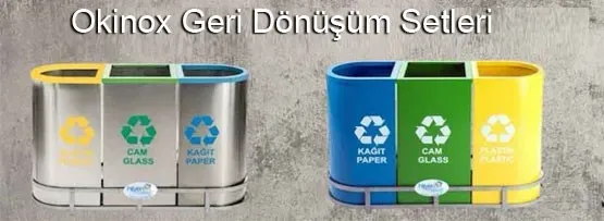 Okinox Sıfır Atık Geri Dönüşüm Çöp Kovası