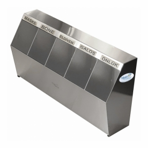 Okinox Önlük Bone Maske Dolabı 5 Gözlü 304 Paslanmaz 910226t5