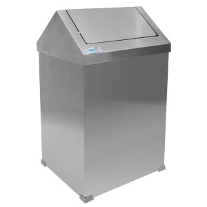 Okinox Metal Çöp Kovası Sallanır Kapak 80 Lt Paslanmaz 910234