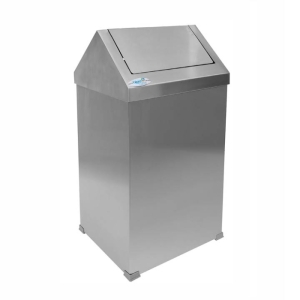 Okinox Metal Sallanır Kapak Çöp Kovası 25 lt Paslanmaz 900233