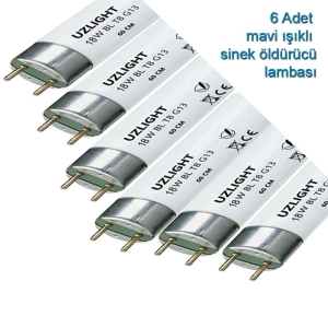 Uzlight 6 Adet Elektrikli Sinek Öldürücü Mor Işıklı Lambası 900481