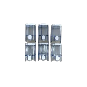 6 Adet Vialli S2T  500ml Plastik Sıvı Sabunluk. Transparent Mavi. 990117