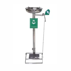 Okinox Pedallı Göz Yıkama Duşu İstasyonu 304 Paslanmaz Çelik 902640-SS-E150