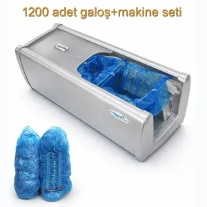 Okinox Galoş Makinesi, Topuktan Çekmeli, Mekanik ve 1200 Adet Galoş Seti 930411gri