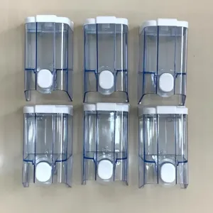 6 Adet Vialli S2T  500ml Plastik Sıvı Sabunluk. Transparent Mavi. 990117