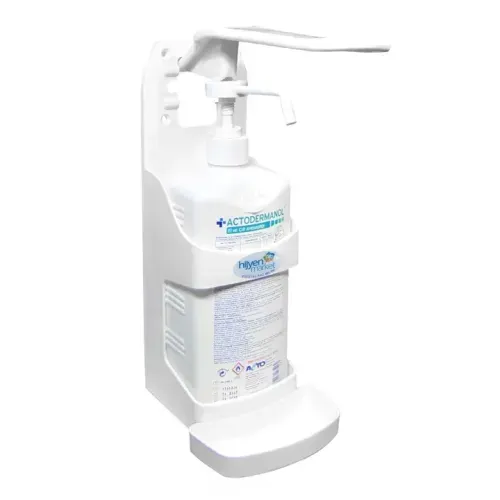 gıda işletmesi için dezenfektan dispenseri dirsek basmalı plastik actodermanol
