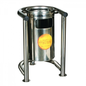 Okinox Metal Dış Alan Çöp Kovası 304 Paslanmaz 900268