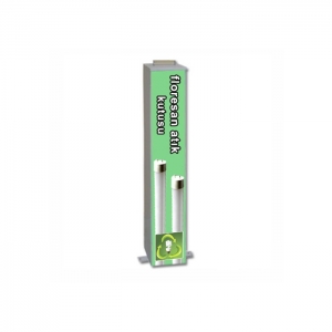 Okinox Metal Floresan Atık Kutusu Metal Boyalı 900220