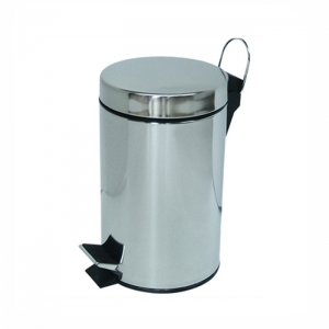 Okinox Pedallı Krom Çöp Kovası. 12 Lt. İç Kovalı. 900223