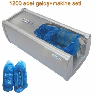 Okinox Galoş Makinesi, Topuktan Çekmeli, Mekanik ve 1200 Adet Galoş Seti 930411gri